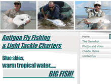 Tablet Screenshot of antigua-flyfishing.com